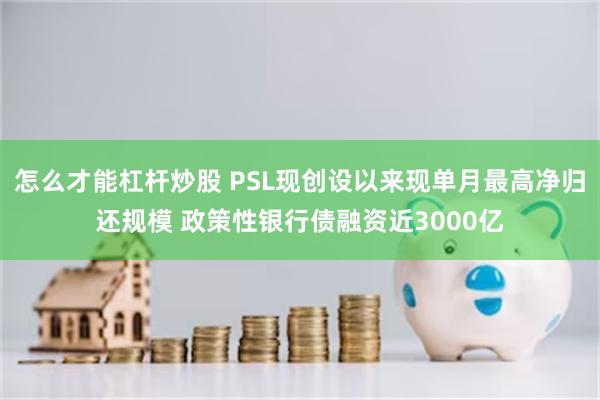 怎么才能杠杆炒股 PSL现创设以来现单月最高净归还规模 政策性银行债融资近3000亿