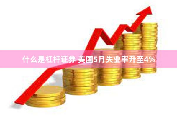 什么是杠杆证券 美国5月失业率升至4%