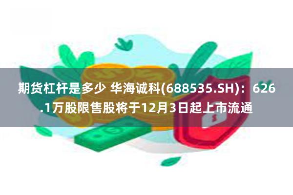 期货杠杆是多少 华海诚科(688535.SH)：626.1万股限售股将于12月3日起上市流通