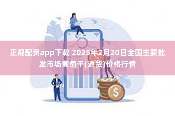 正规配资app下载 2025年2月20日全国主要批发市场葡萄干(通货)价格行情