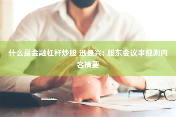 什么是金融杠杆炒股 迅捷兴: 股东会议事规则内容摘要